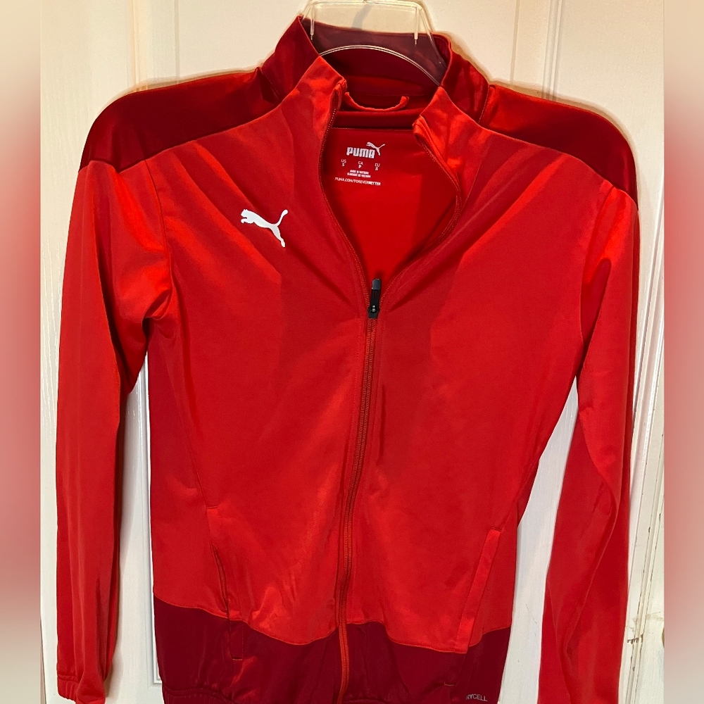 Puma Red Warm-Up/Track Jacket Size Small
